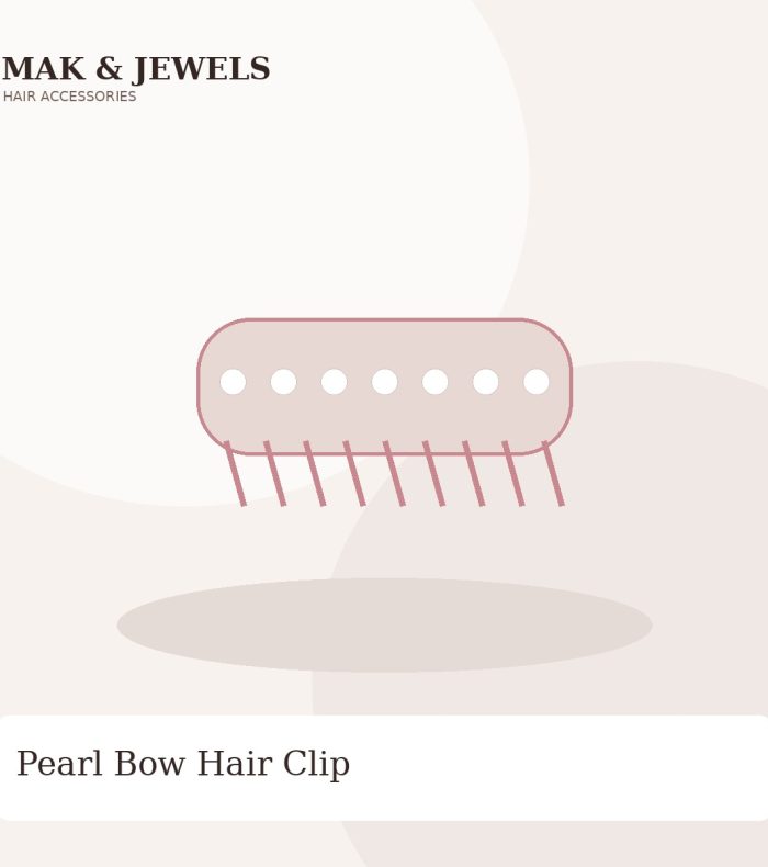 Pearl Bow Hair Clip